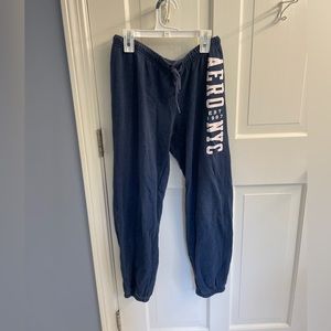 aeropostale navy blue aero nyc sweatpants